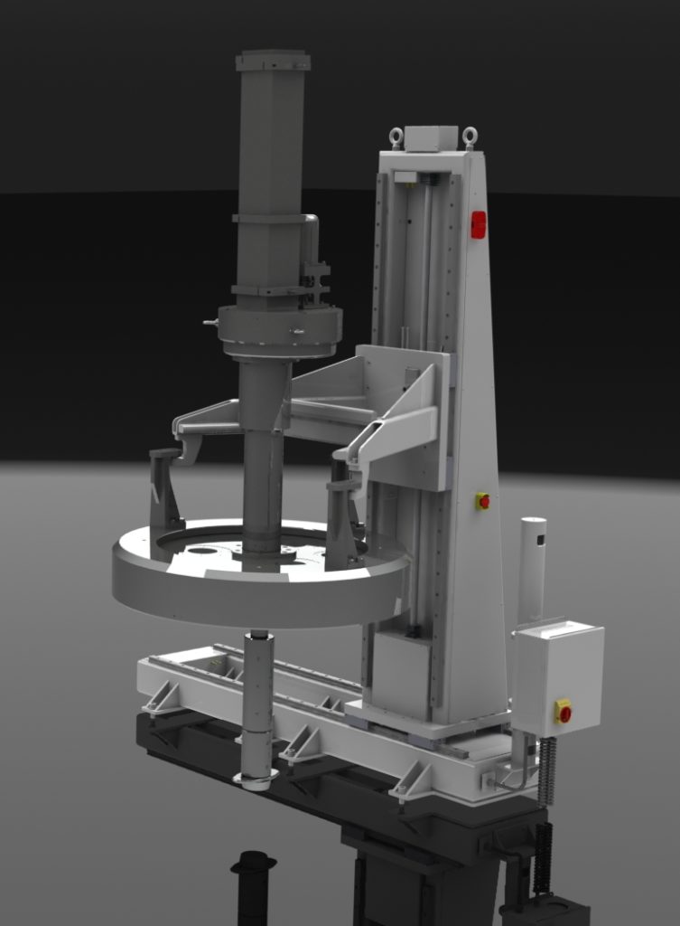 Shuttling Floor Mounted Lift for Centrifuge Lids