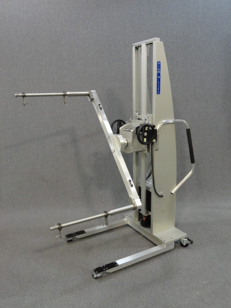 Fixture Lift with Rotating Prong Set for Installing HVAC Components
