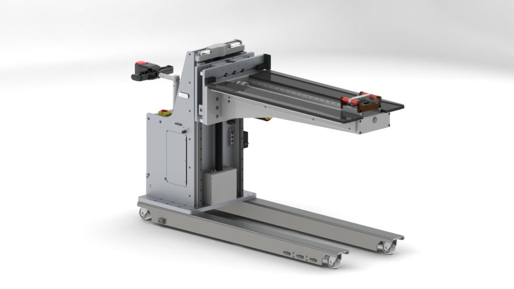 Power Drive Lift with Powered Pusher Platform for Stainless Steel Racks