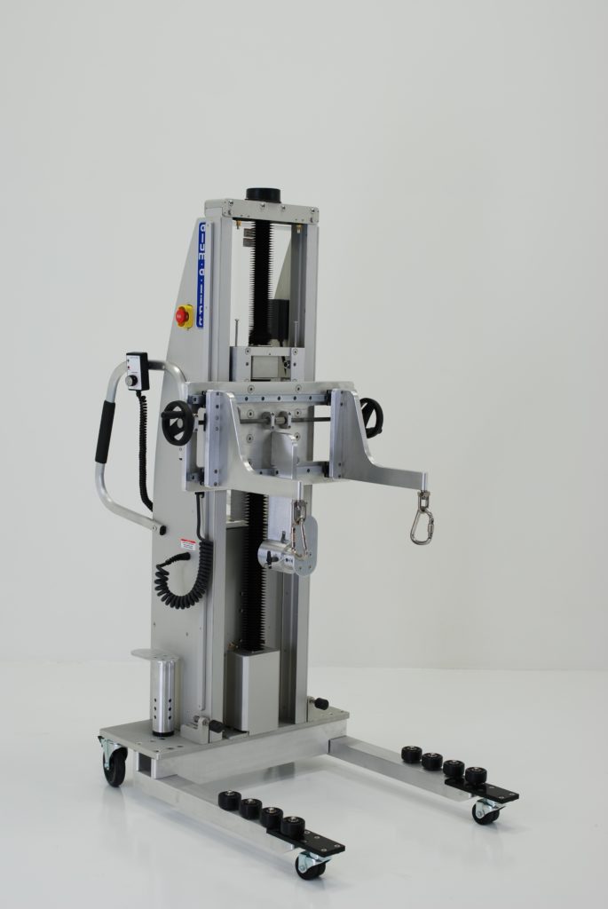 Adjustable Fork Lift with Hoist Rings and Depth Stop