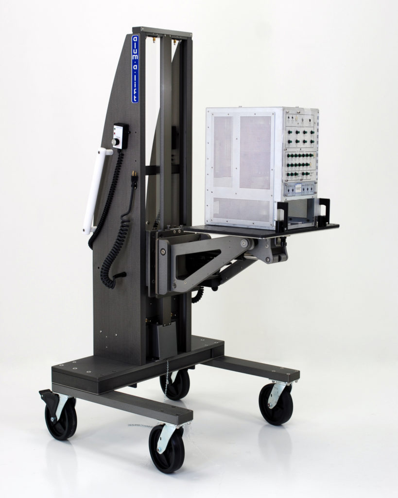 Powered Rotating Workstation Portable Ergonomic Lift for Avionics