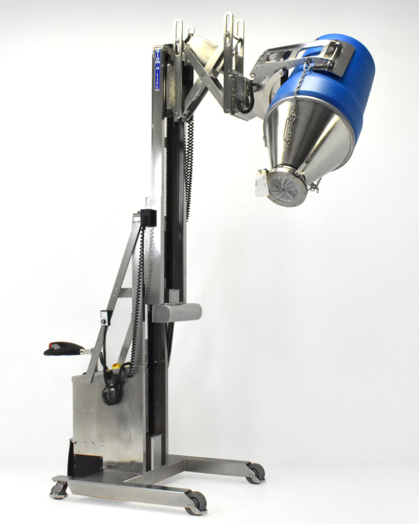 Pharmaceutical Drum Dumper Portable Ergonomic Lift for IBC Loading