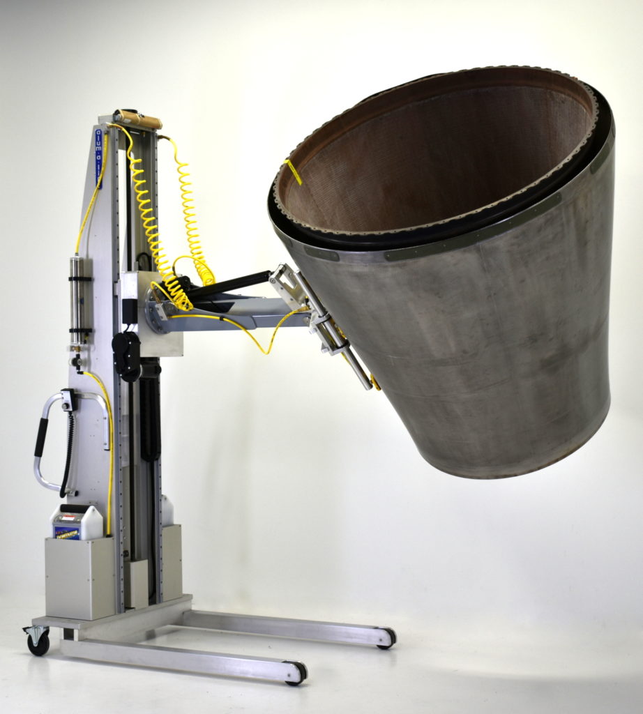 Portable Custom Ergonomic Lift with Aircraft Exhaust Nozzle Manipulator