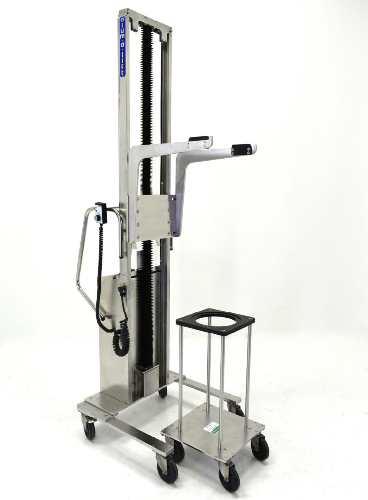Custom Pharmaceutical Stainless Steel Filter Housing Lift and Cart
