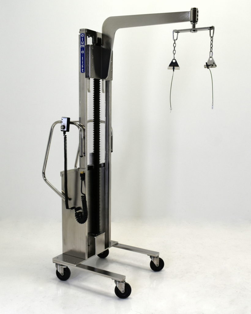 Stainless Steel Portable Ergonomic Material Handling Equipment for Pharmaceutical Basket Loading