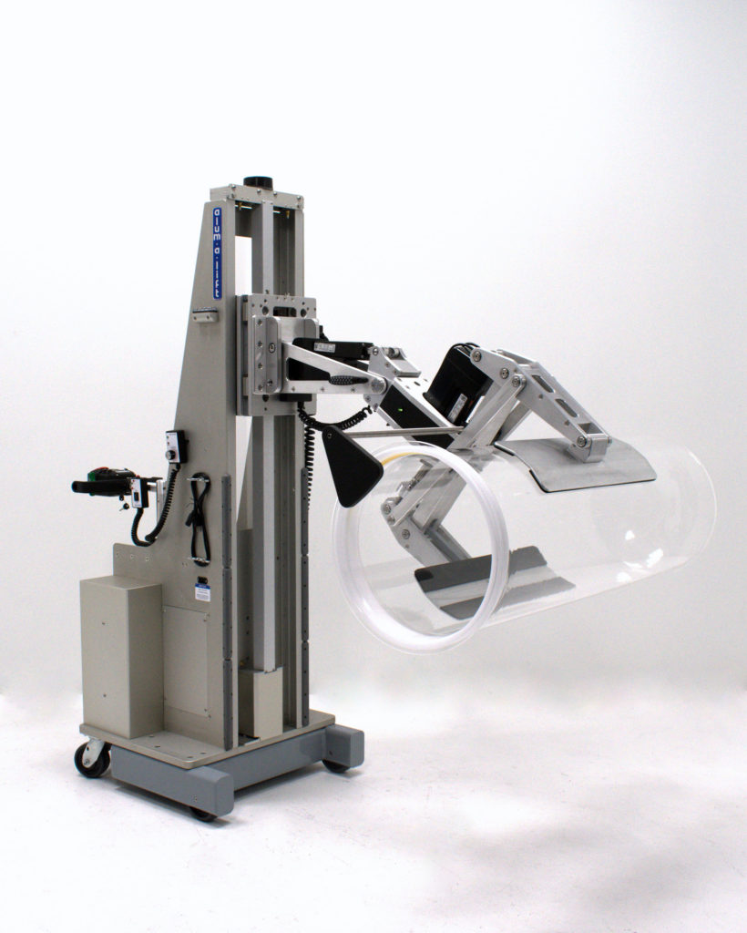 Quartz Tube Handling Portable Ergonomic Lift with Precision Clamp System