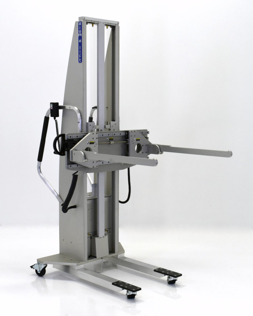 In-Circuit Test Fixture Lift with Folding Arms