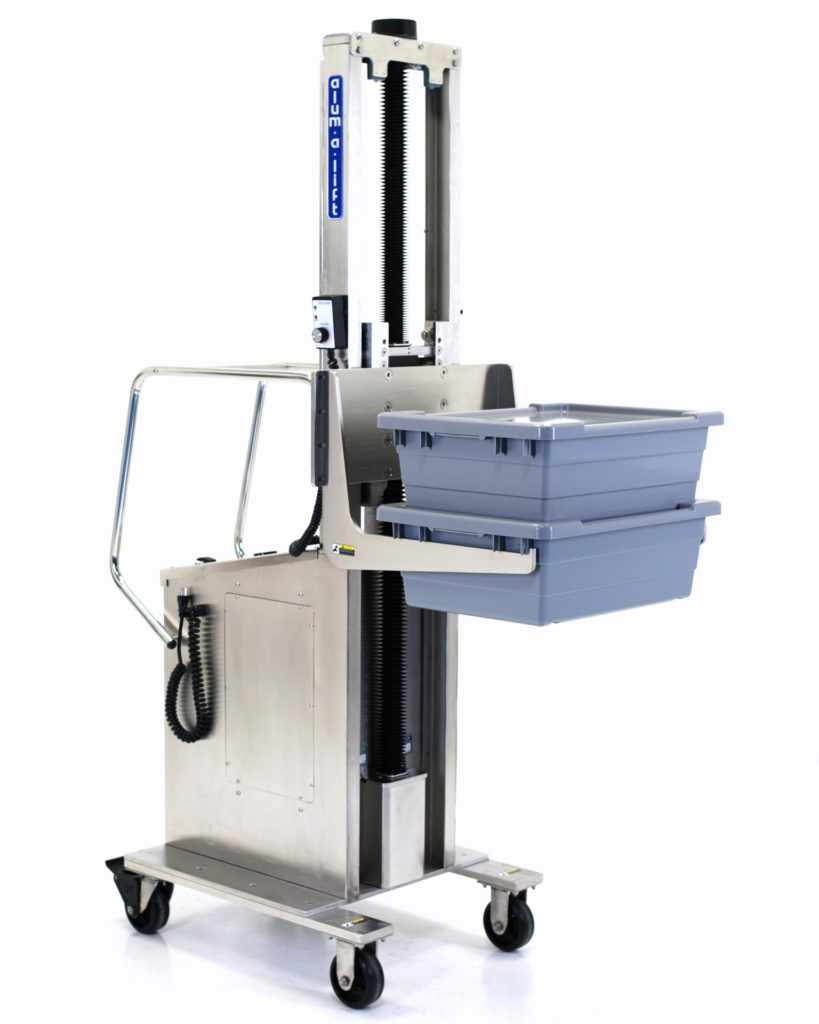 Custom Ergonomic Sanitary Wash Down Lift for Handling Totes