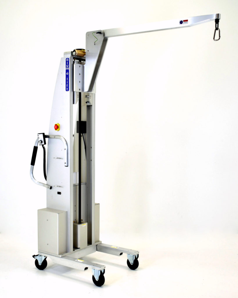 Custom Mobile Electric Lift with Jib Arm and Hoist Ring