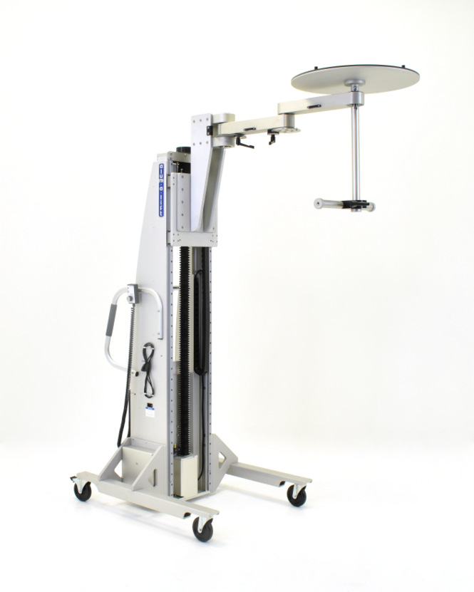 Cleanroom Sputtering Target Chamber Lift with Articulating Arm