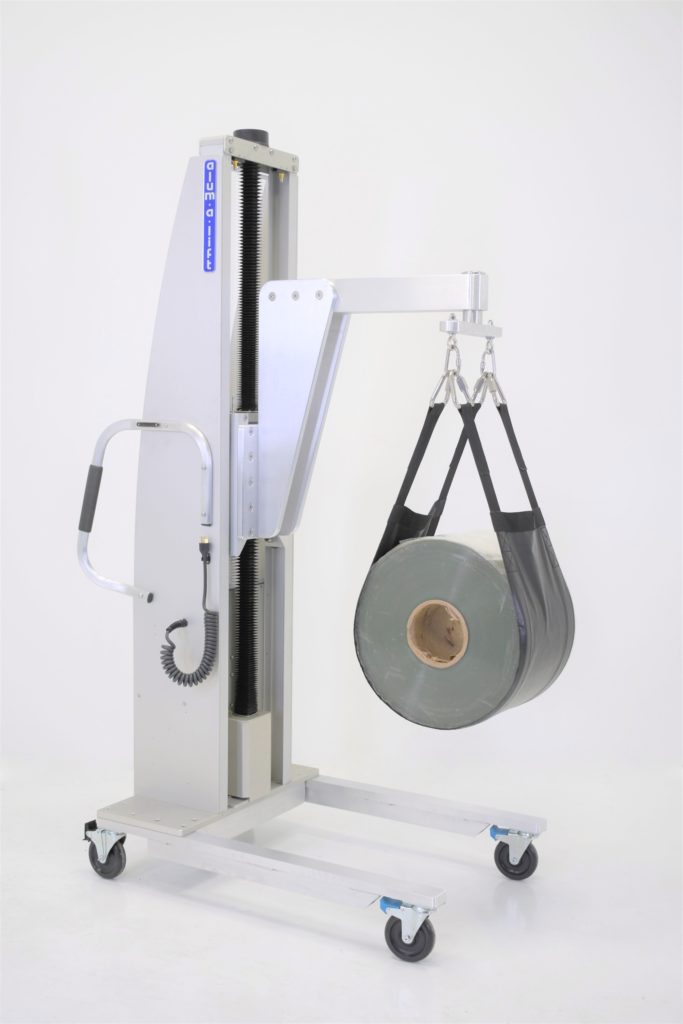 27755 Roll Lifter with Material Handling Sling for Unboxing