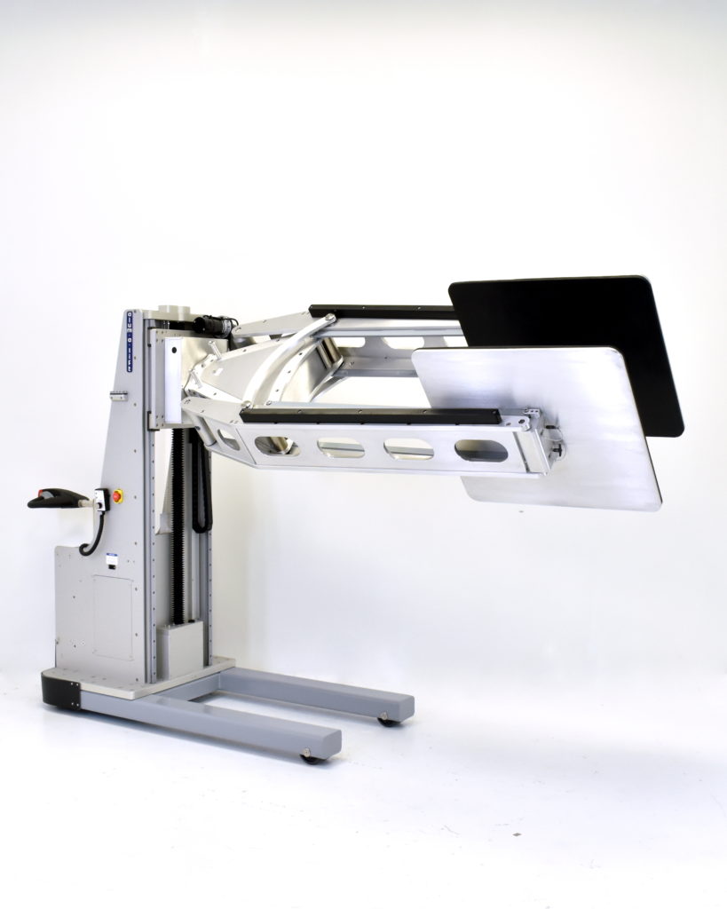 lat Shipping Crate Material Handling Device and Rotator
