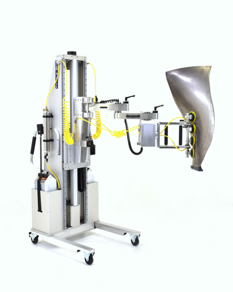 Portable Ergonomic Turbine Blade Manipulator Lift and Vacuum Head