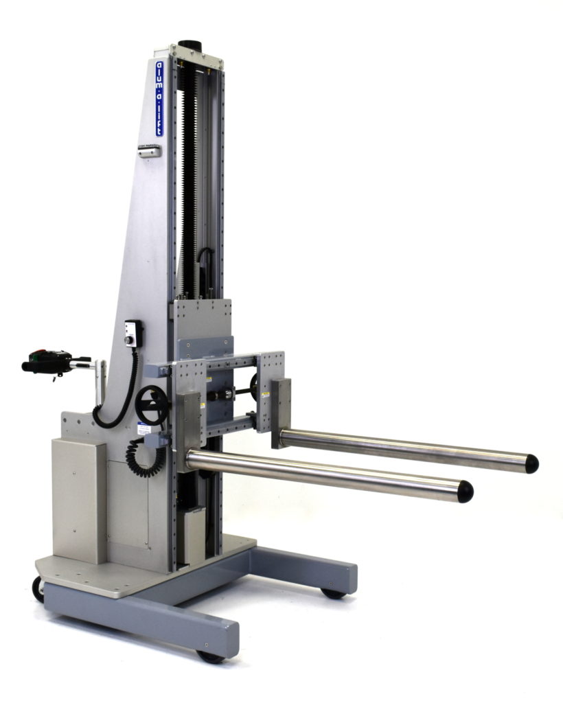 Adjustable Width Dual Prong Portable Roll Handling Lifting Equipment