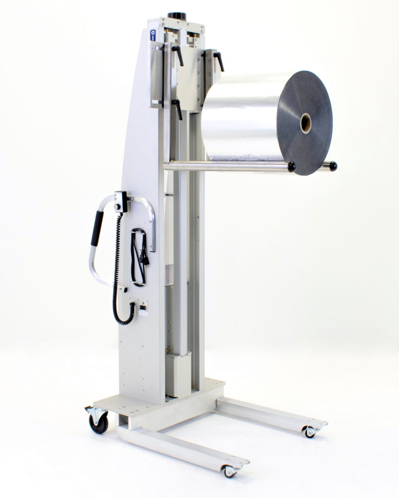 Roll Handling Lift with Dual Adjustable Prongs
