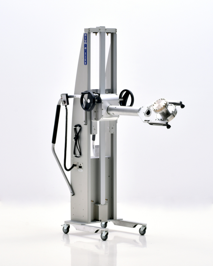 Custom Ergonomic Vacuum Flange Lifter with Manual Rotation