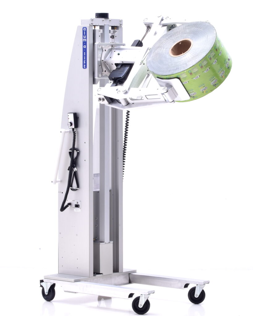 Compact Roll Handling Lifter for Food Packaging
