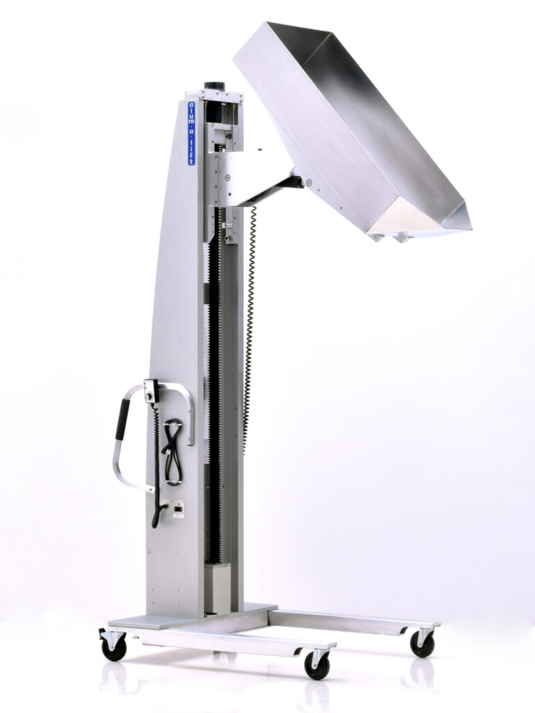 32217 Mobile Lift with Bin Dumper for Food Product