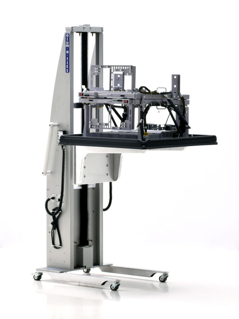 Ergonomic ESD Platform Lifter for Handling Electronics Chassis
