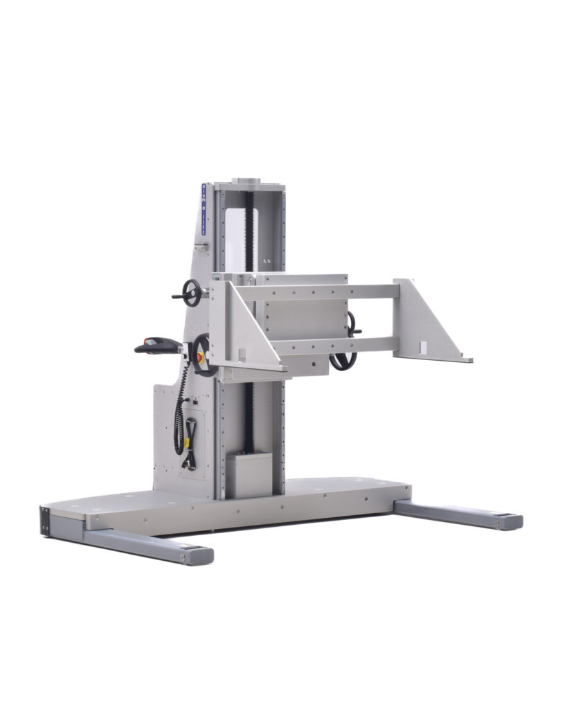 Ergonomic, Clean Room, Dual Forks with Non Marring Liners, Lateral Shuttle, Lateral Tilt, Forward Tit, Powered Drive Wheel, Low-Profile Legs, Semiconductor