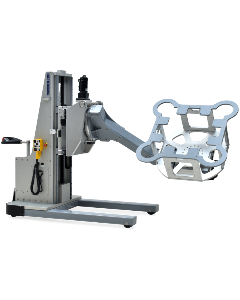 34729 Dual-Axis Work Positioner for Spacecraft Assemblies