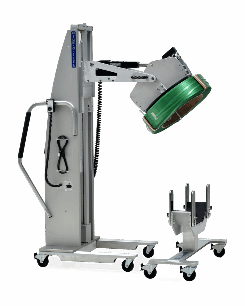 Powered Core Gripper for Handling Strapping Rolls