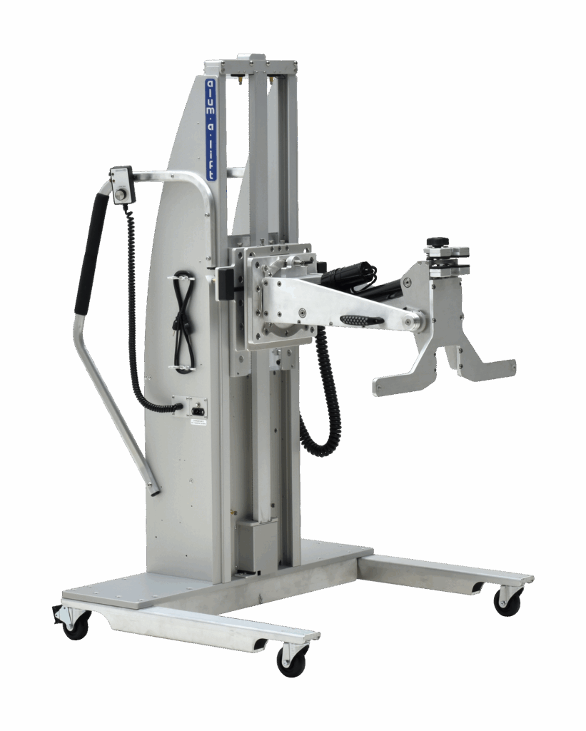 Optics Handling Lift with Two Stage Rotation