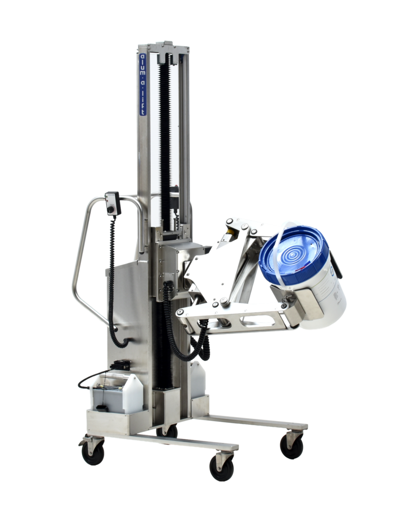 The Powered Stainless Side-Dump Lift