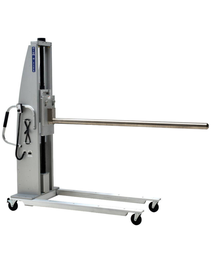 34766 Lightweight Textile Roll Handling Lift for Tight Storage
